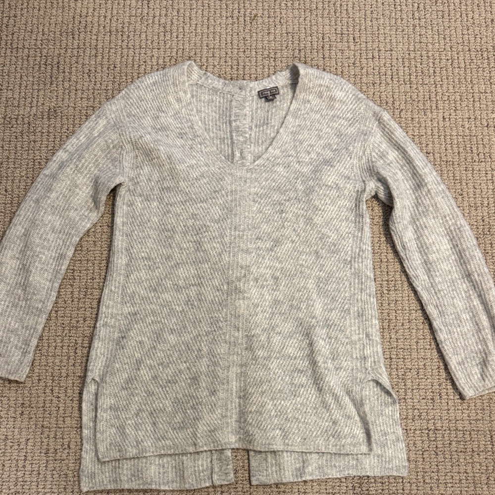 J Crew Point Sur Grey Tunic Sweater
